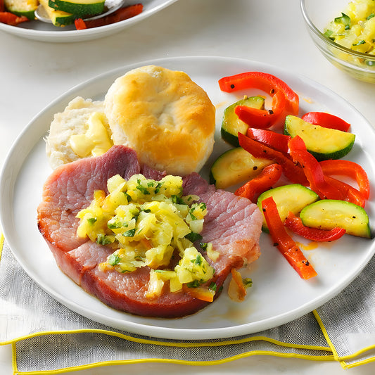 Baked Ham with Pineapple