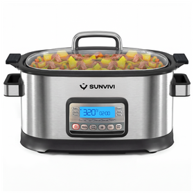 Sunvivi 6.5QT 11-in-1 Multi Cooker with Smart Touch Control