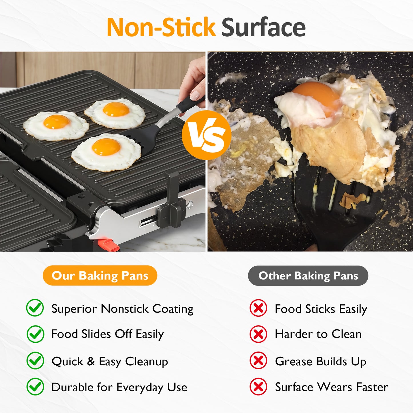SUNVIVI 3-in-1 Electric Grill Indoor with Preset Menu, 1600W