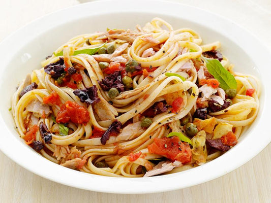 Linguine With Tuna Puttanesca