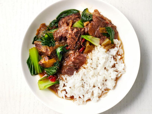 Slow-Cooker Chinese Beef and Bok Choy