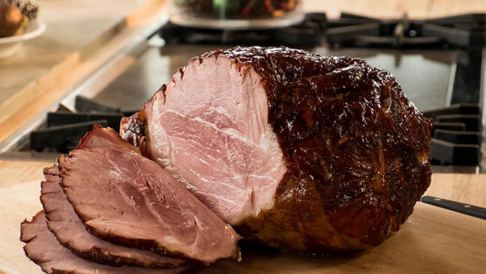 Christmas Ham with Raspberry Mustard