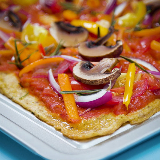 Fresh Veggie Pizza with Quinoa Crust