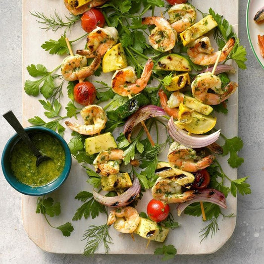 Lime and Dill Chimichurri Shrimp