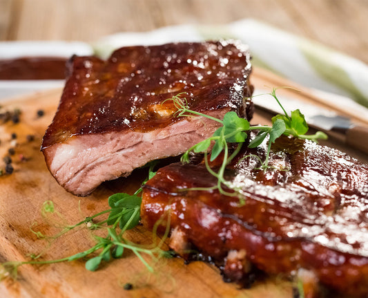 Baby Back Ribs with Whiskey and Coffee Barbecue Sauce