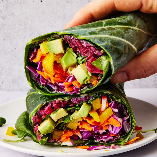 Weeknight Dinners For March-Rainbow Collard Green Wrap