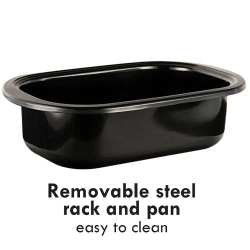 Sunvivi Metal Roasting Insert Pan for Sunvivi 26Qt Roaster Oven, Rust Free & Heavy Duty, Nonstick & Dishwasher Safe