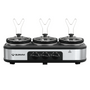 Sunvivi 4.5QT Triple Slow Cooker Buffet Server with 3 x 1.5QT Pots