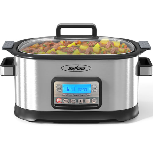 Sunvivi 6.5QT 11-in-1 Programmable Multi Slow Cooker