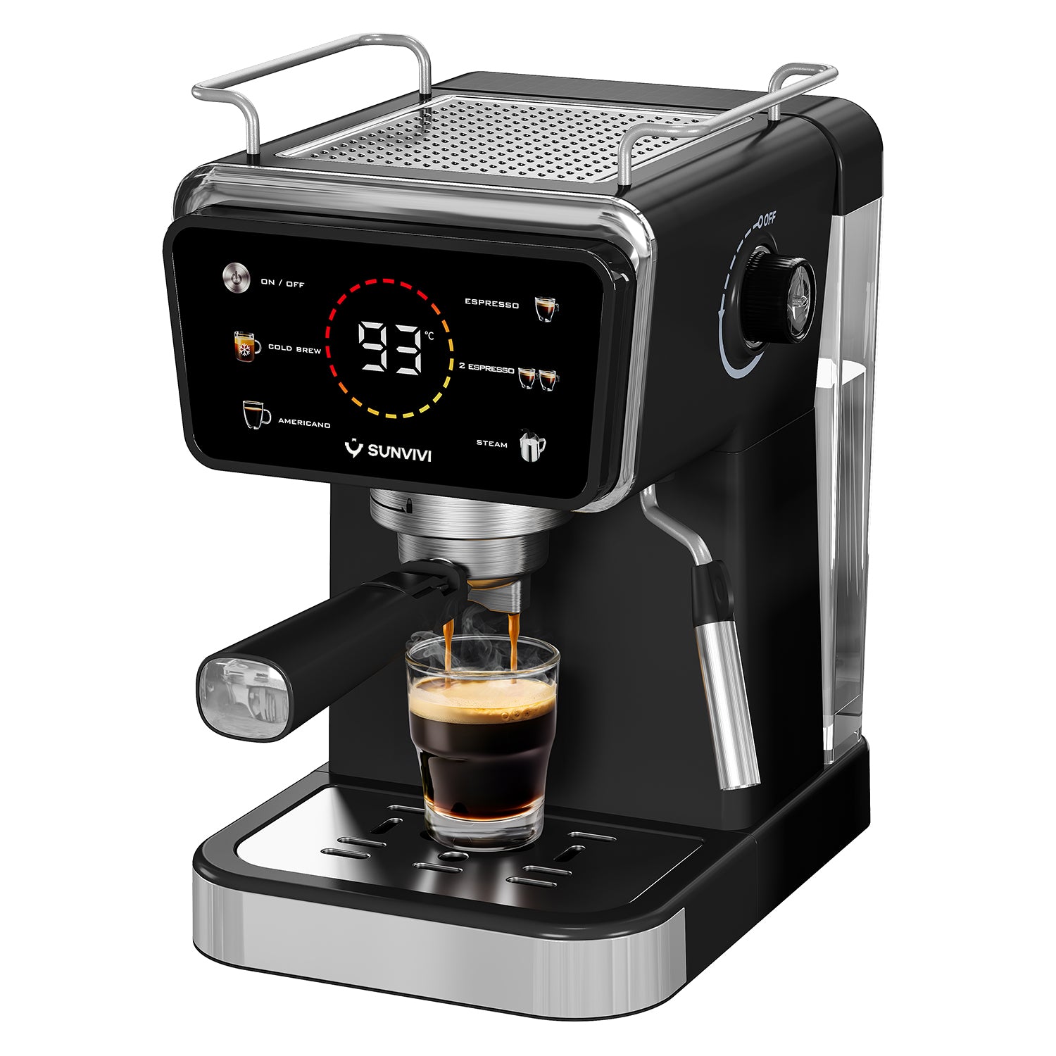 Sunvivi 20 Bar Espresso Machine with Milk Frother