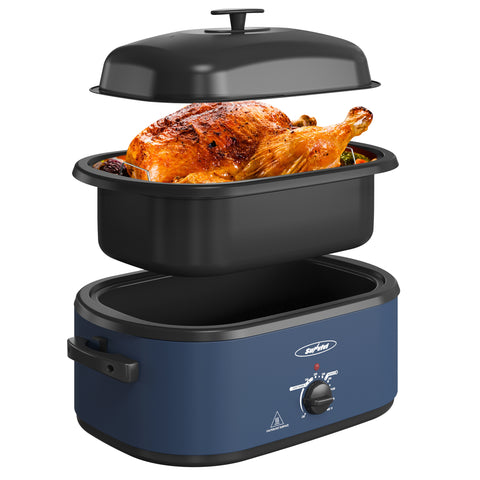 Sunvivi 24QT Electric Roaster Oven with Trays