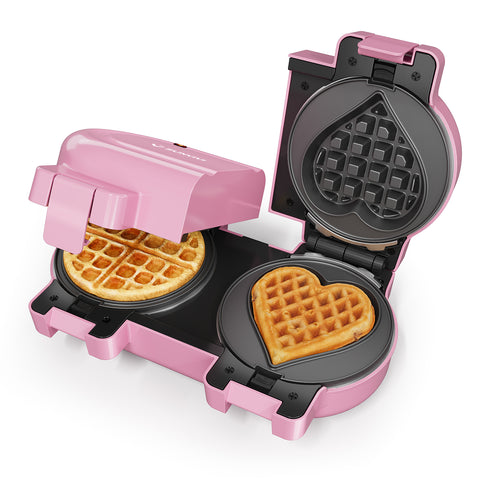 Sunvivi Digital Waffle Maker, 4-Slice Belgian Waffle Iron with LCD Display