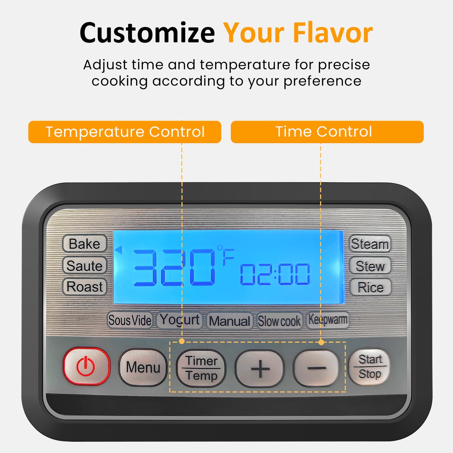 Sunvivi 6.5QT 11-in-1 Programmable Multi Slow Cooker