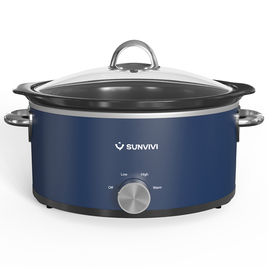 Sunvivi 3QT Slow Cooker with 3 Heat Settings