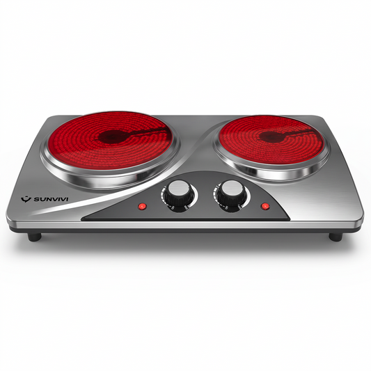 Sunvivi Double Electric Cooktop