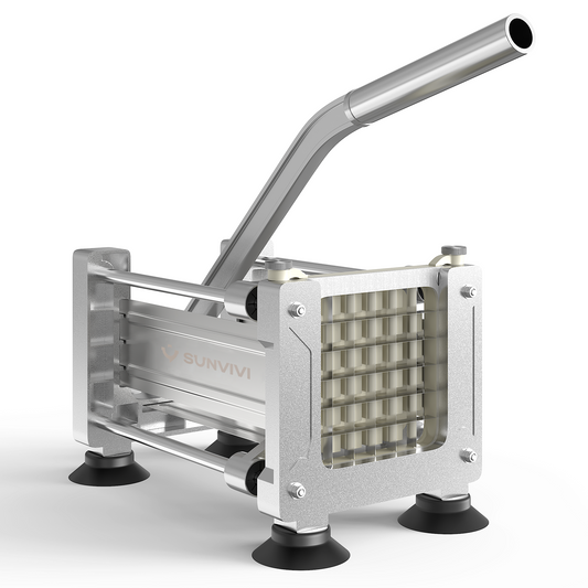Sunvivi French Fry Cutter with 1/2 Inch and 3/8 Inch Blades