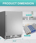 24 Inch Outdoor Beverage Refrigerator