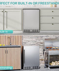 24 Inch Outdoor Beverage Refrigerator