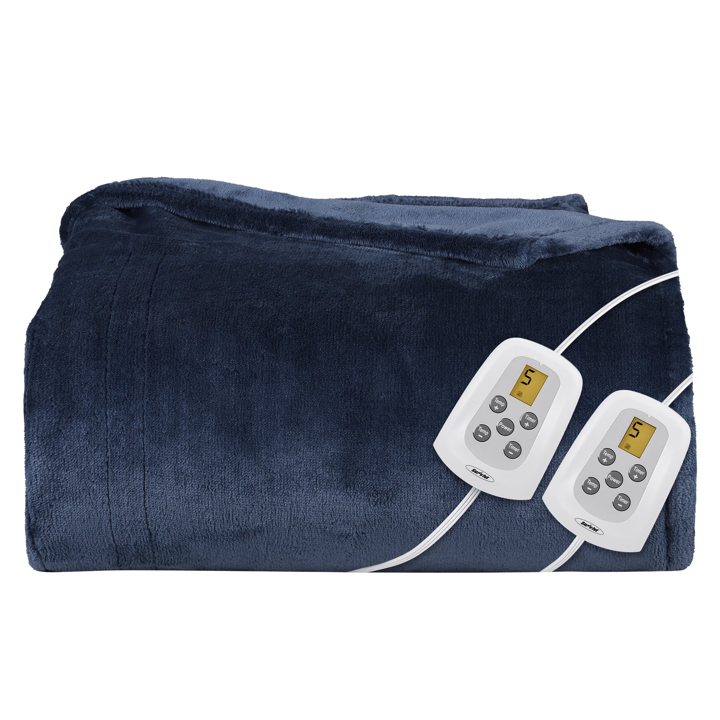 Sunvivi Electric Heated Blanket, 100" x 90" King Size Electric Blanket with 10 Heating Levels and 12 Hours Auto-Off, Soft Velvet Blanket with ETL & FCC Certification, 5 Year Warranty