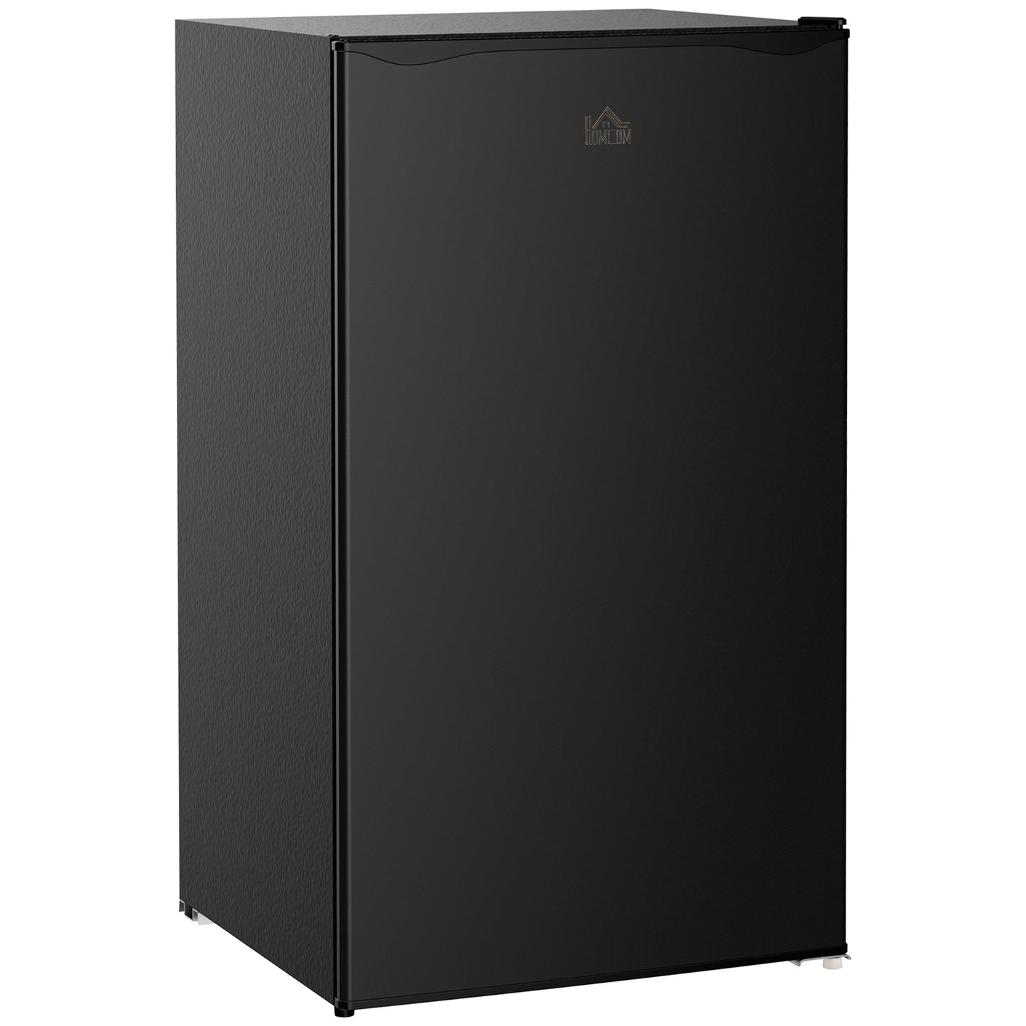 3.2 Cu.Ft Mini Fridge with Freezer, Single Door Compact Refrigerator with Adjustable Thermostat, Shelf and Reversible Door for Bedroom, Dorm, Home Office, Energy Efficient, Black