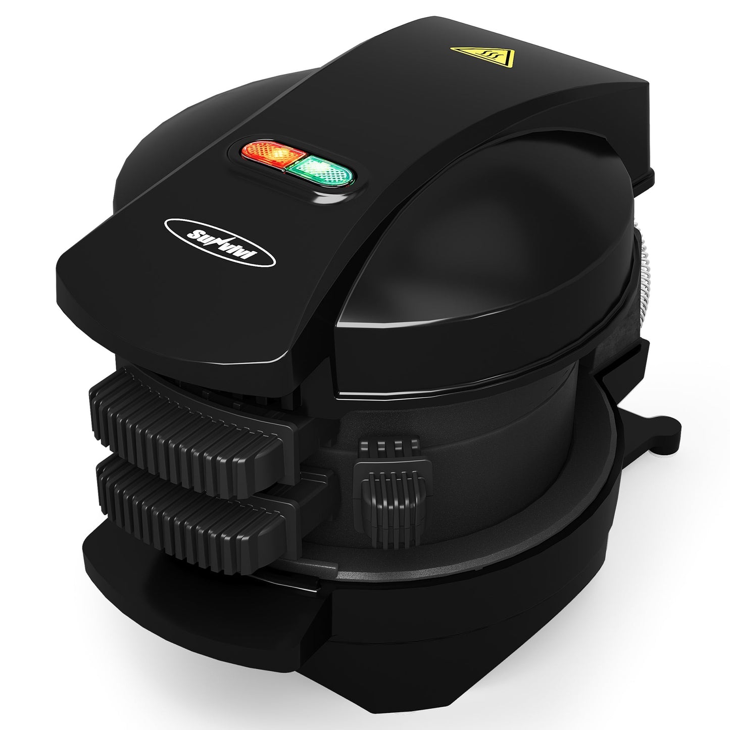 Sunvivi Breakfast Sandwich Maker with Egg Cooker Ring and Non-Stick Baking Plate, for Stuffed Burgers, Sliders, English Muffins, Mini Waffles
