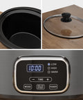 4QT Programmable Slow Cooker with Locking Lid - Slow Cookers