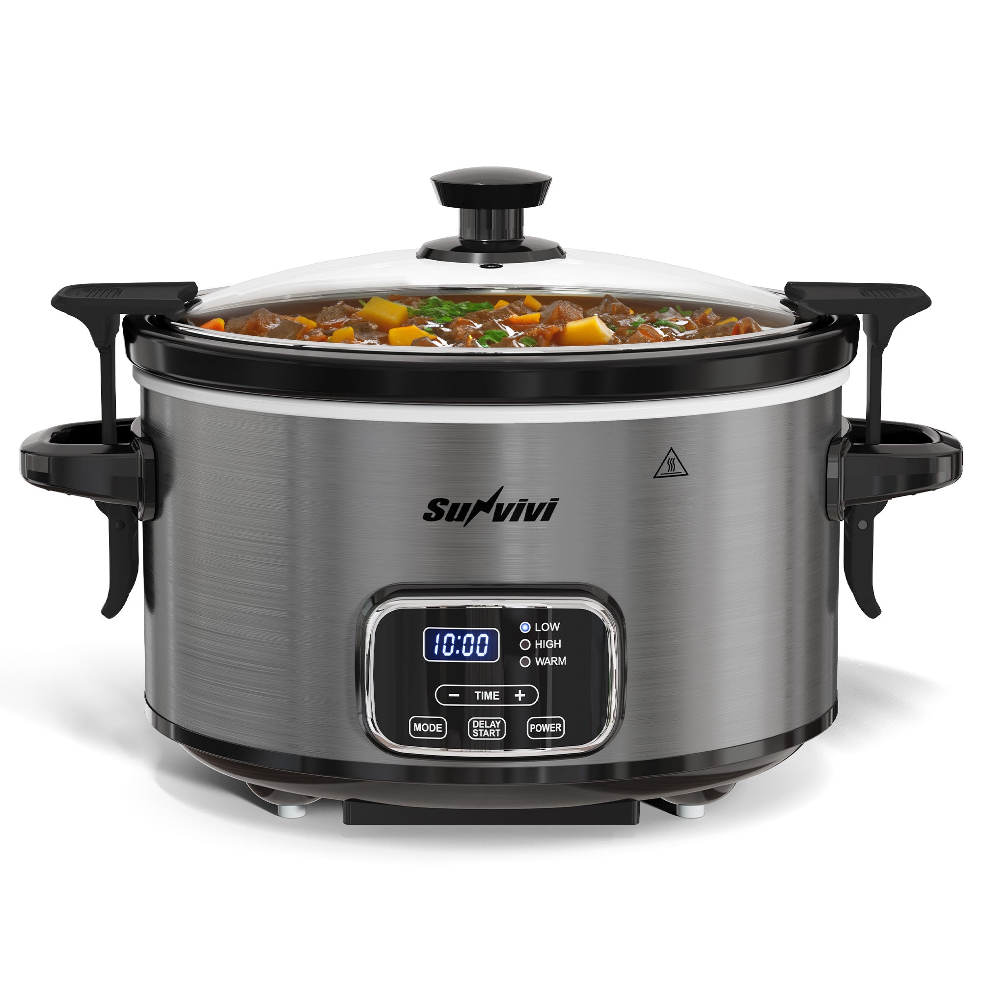 4QT Programmable Slow Cooker with Locking Lid - Slow Cookers