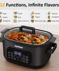 6.5QT 12-in-1 Programmable Multi Slow Cooker
