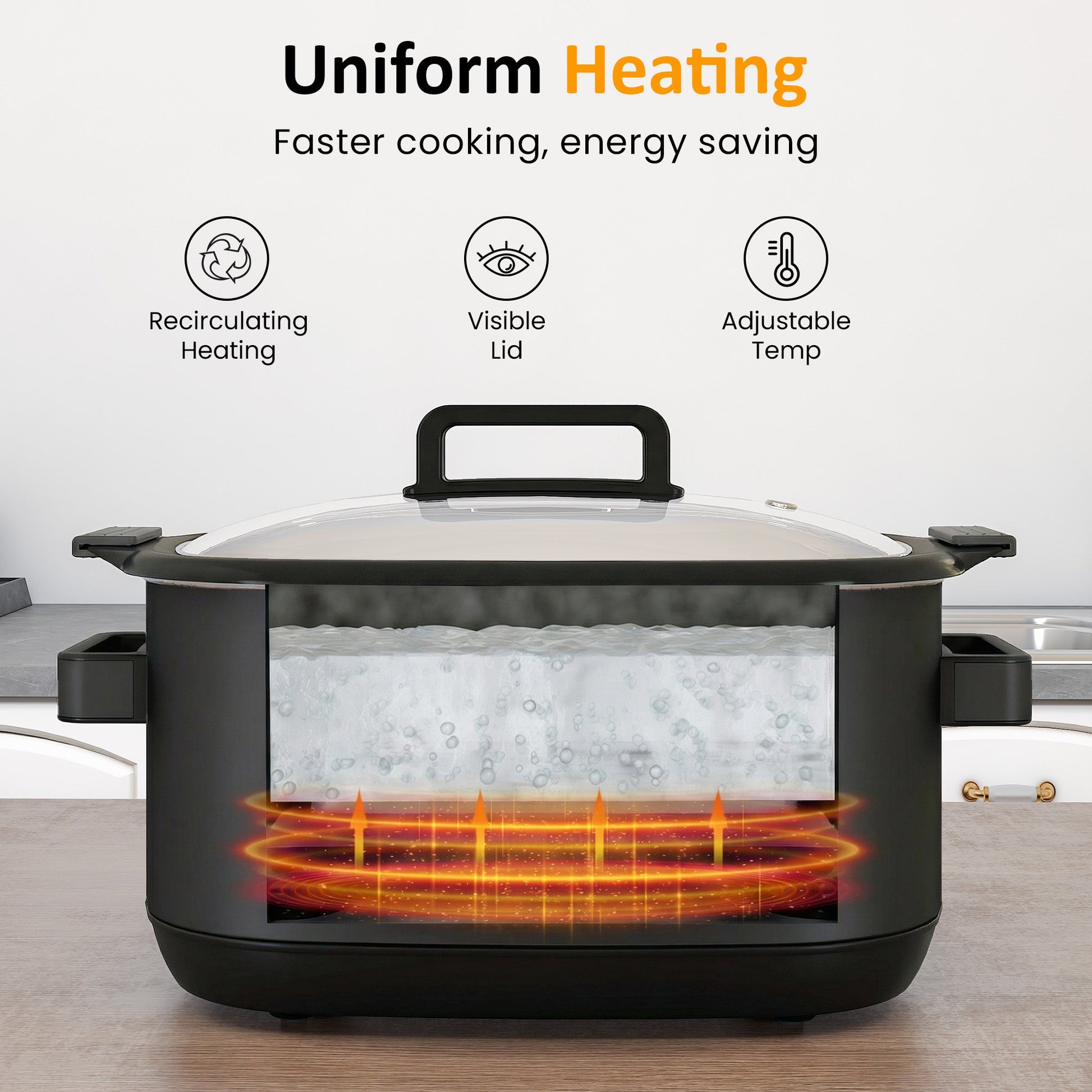 6.5QT 12-in-1 Programmable Multi Slow Cooker