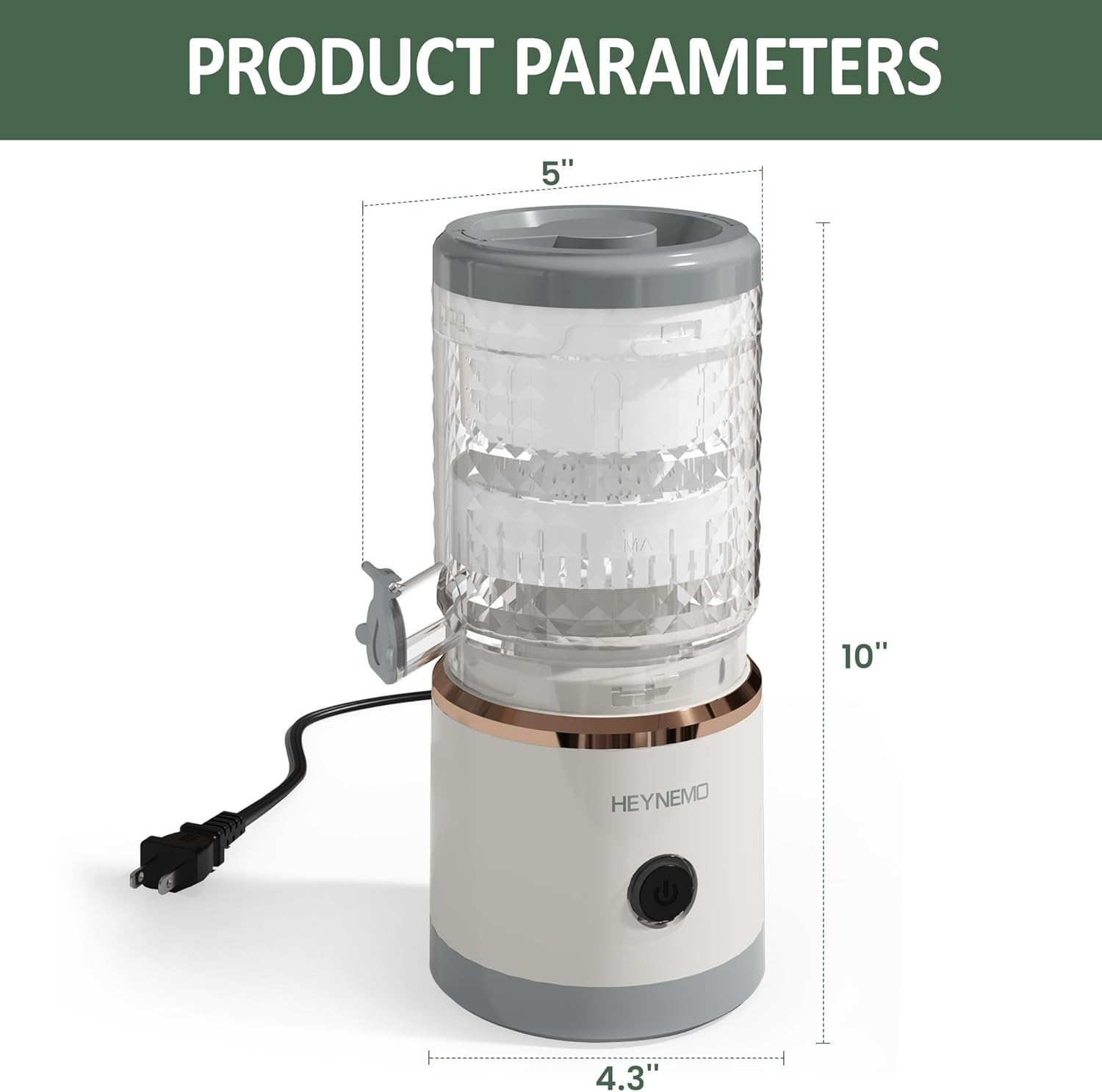 Electric Citrus Juicer, 90W Automatic Juice Squeezer with High-Speed 15,000 RPM, Ideal for Orange, Lemon, Grapefruit, and Soft Fruits, Compact and Easy to Clean, Includes Cleaning Brush