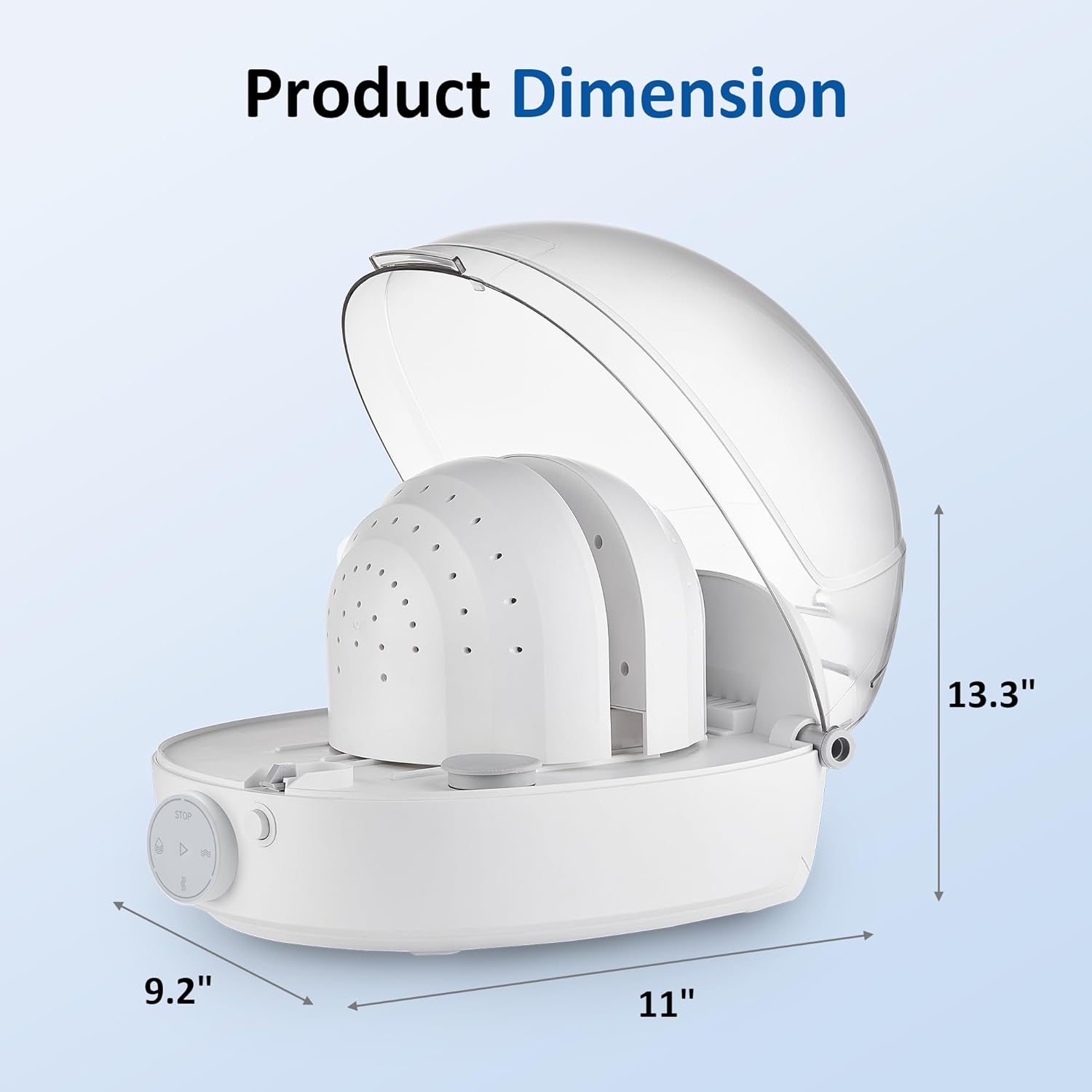 Sunvivi Helmet & Cap Care Machine, Black Hat Helmet Care Machine with Steam Iron