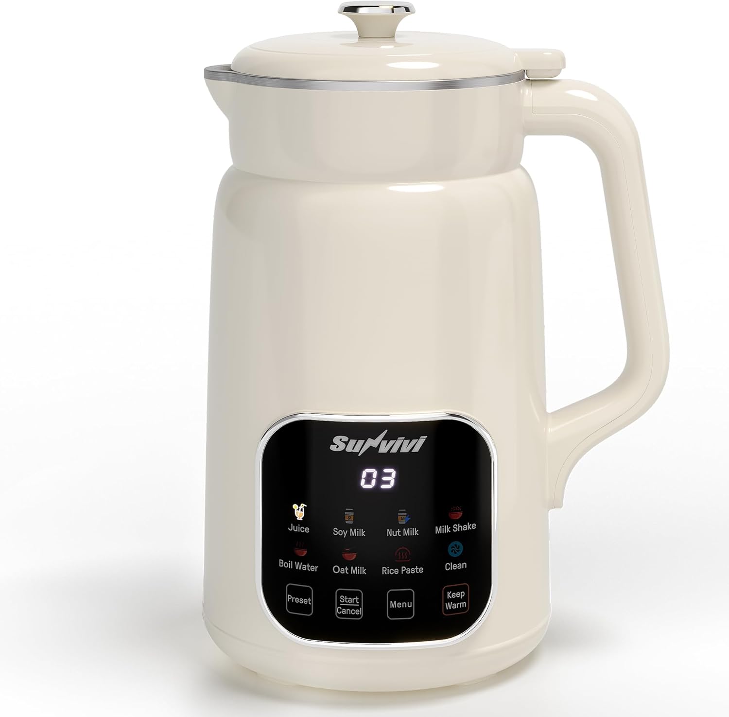 Sunvivi 8 in 1 Nut Milk Maker Machine: 60oz Soy Milk Maker
