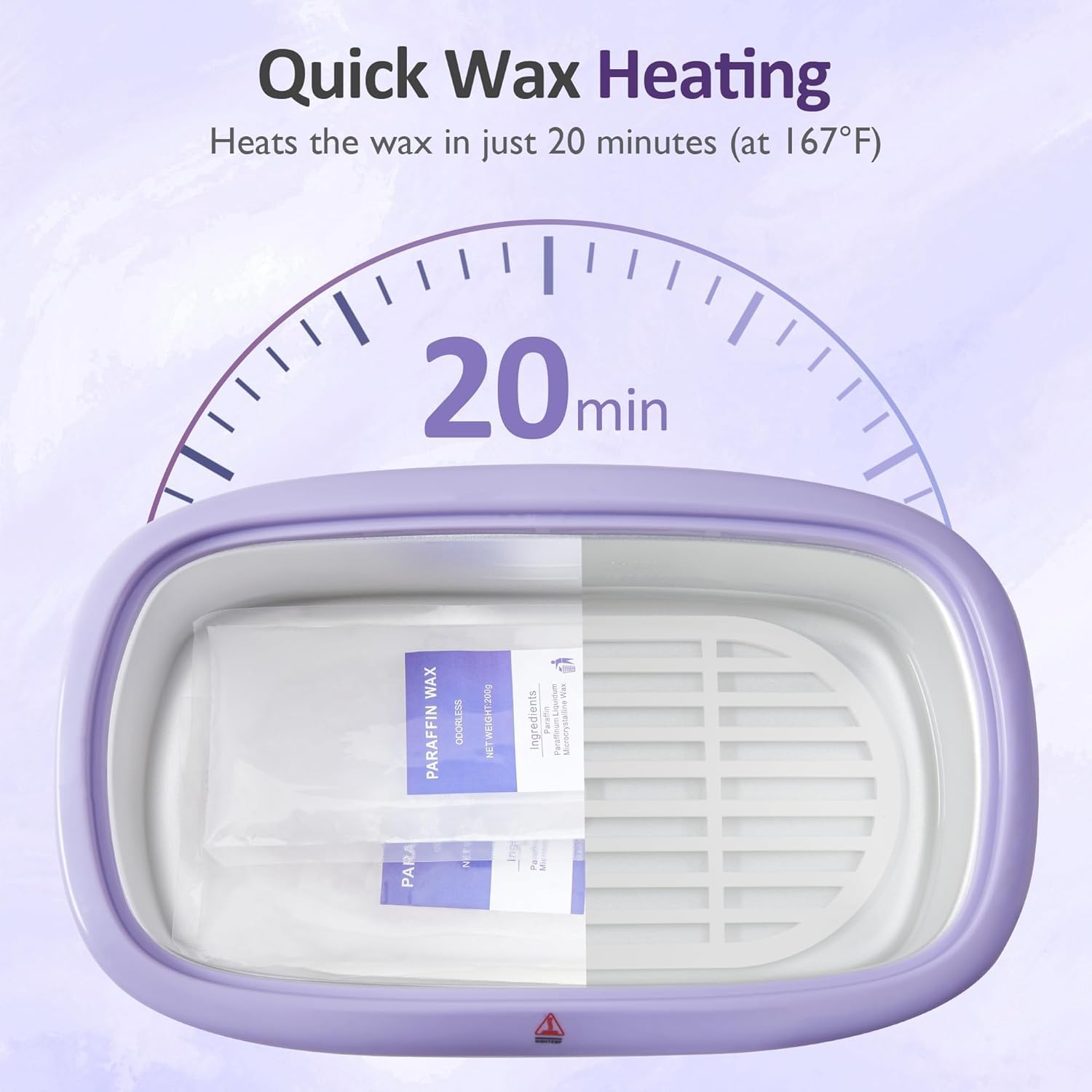 Sunvivi Paraffin Wax Machine for Hand and Feet 4000ml Large Capacity Paraffin Bath Machine