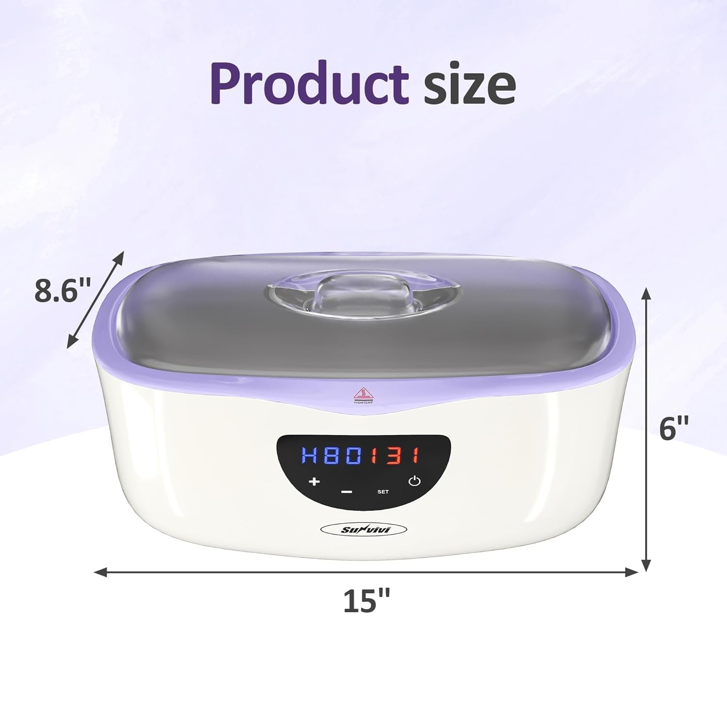 Sunvivi Paraffin Wax Machine for Hand and Feet 4000ml Large Capacity Paraffin Bath Machine
