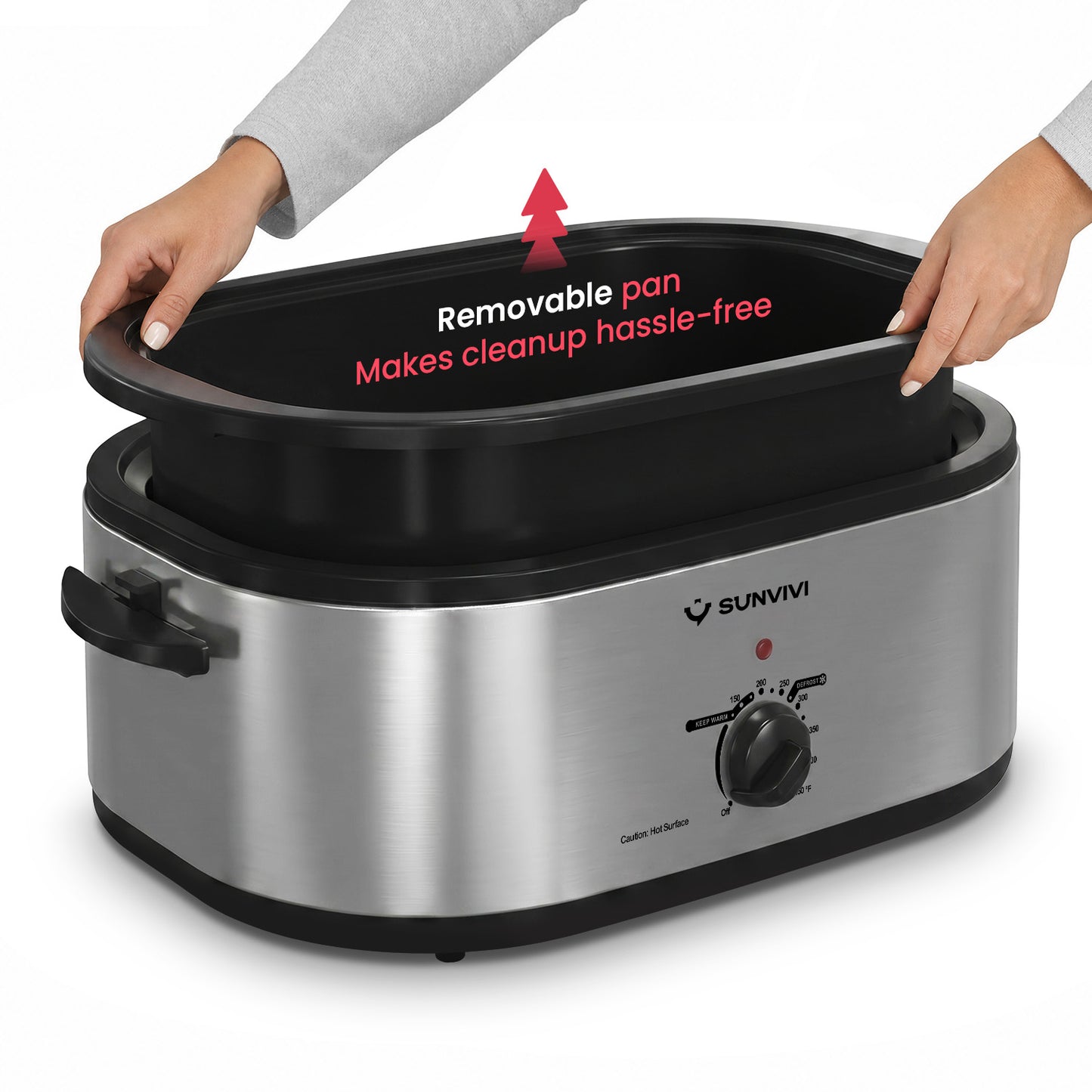 Sunvivi 18 QT Electric Roaster, Turkey Roaster Oven