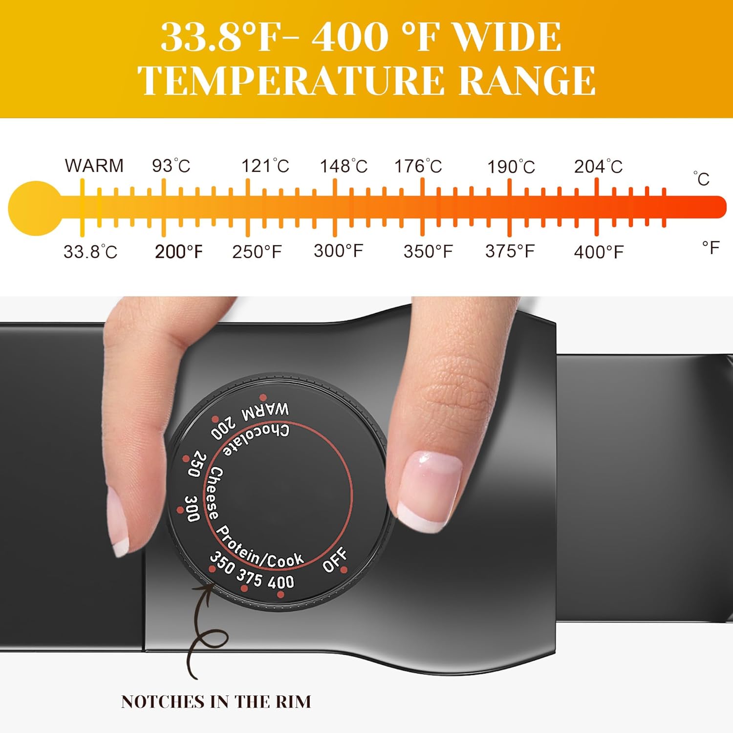 Electric Fondue Pot Set, 3 Quart Fondue Set for Melting Chocolate Cheese with 8 Color-Coded Forks