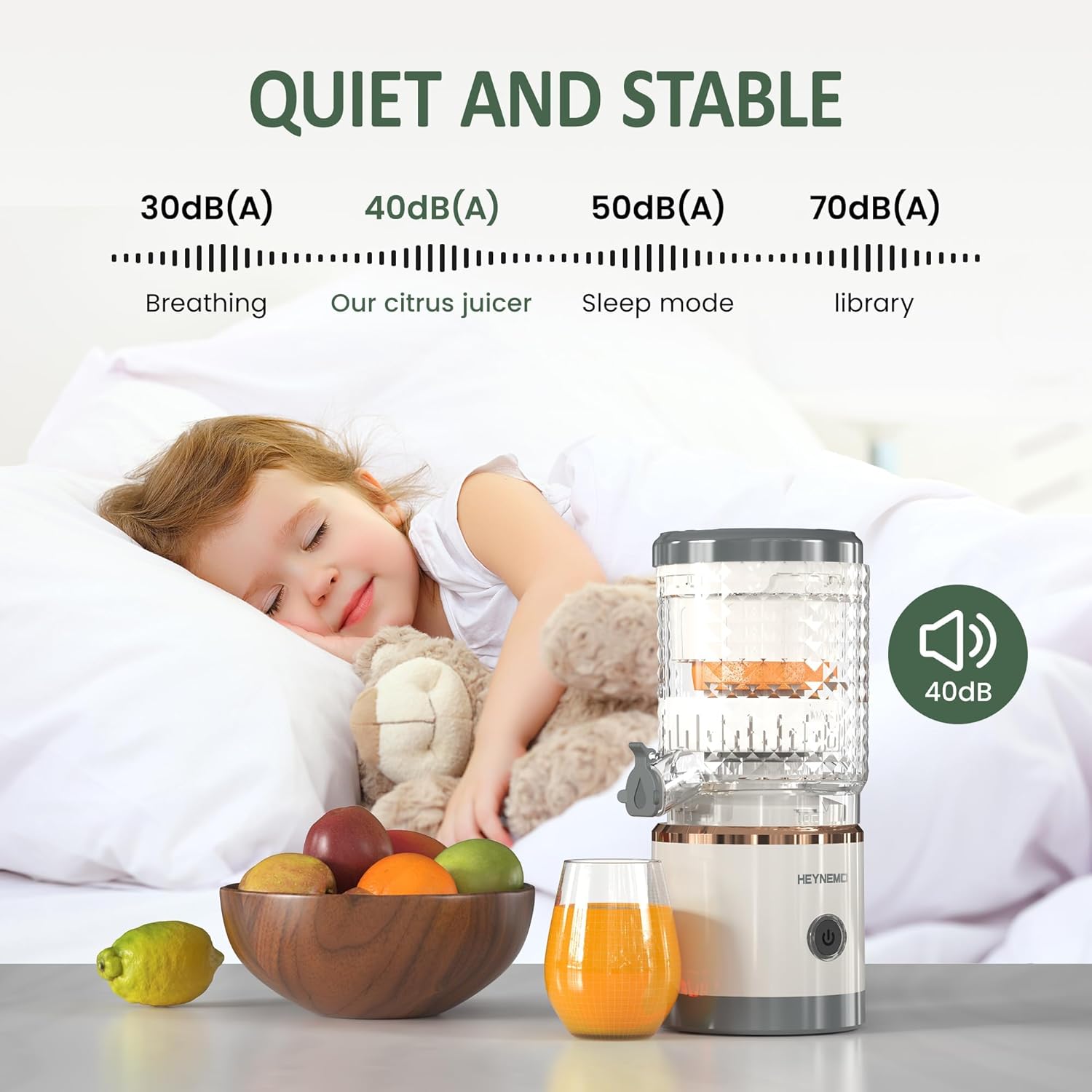 Sunvivi Electric Citrus Juicer Machines, Rechargeable Lemon Juicer Squeezer with USB Cable