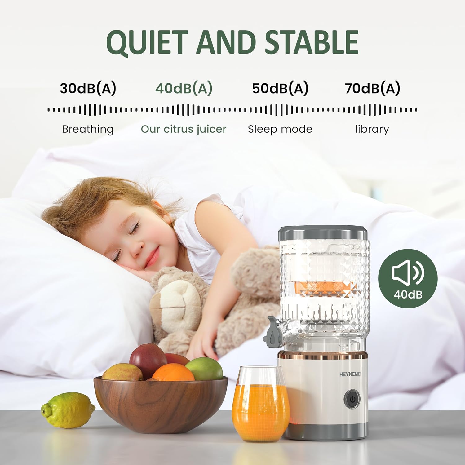 Electric Citrus Juicer, 90W Automatic Juice Squeezer with High-Speed 15,000 RPM, Ideal for Orange, Lemon, Grapefruit, and Soft Fruits, Compact and Easy to Clean, Includes Cleaning Brush