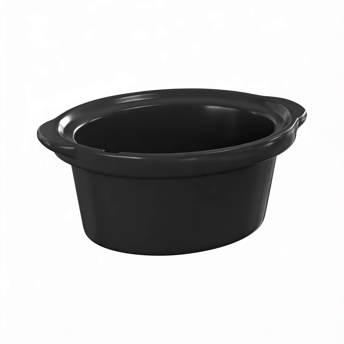 Triple Slow Cooker Ceramic Replacement Insert for Sunvivi,1.5-Quart Black, Dishwasher Safe
