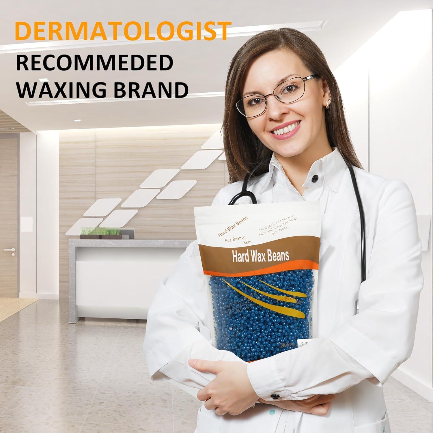 Sunvivi Hard Wax Beads for Hair Removal 2.5lb, Brazilian Bikini Hard Waxing Kit