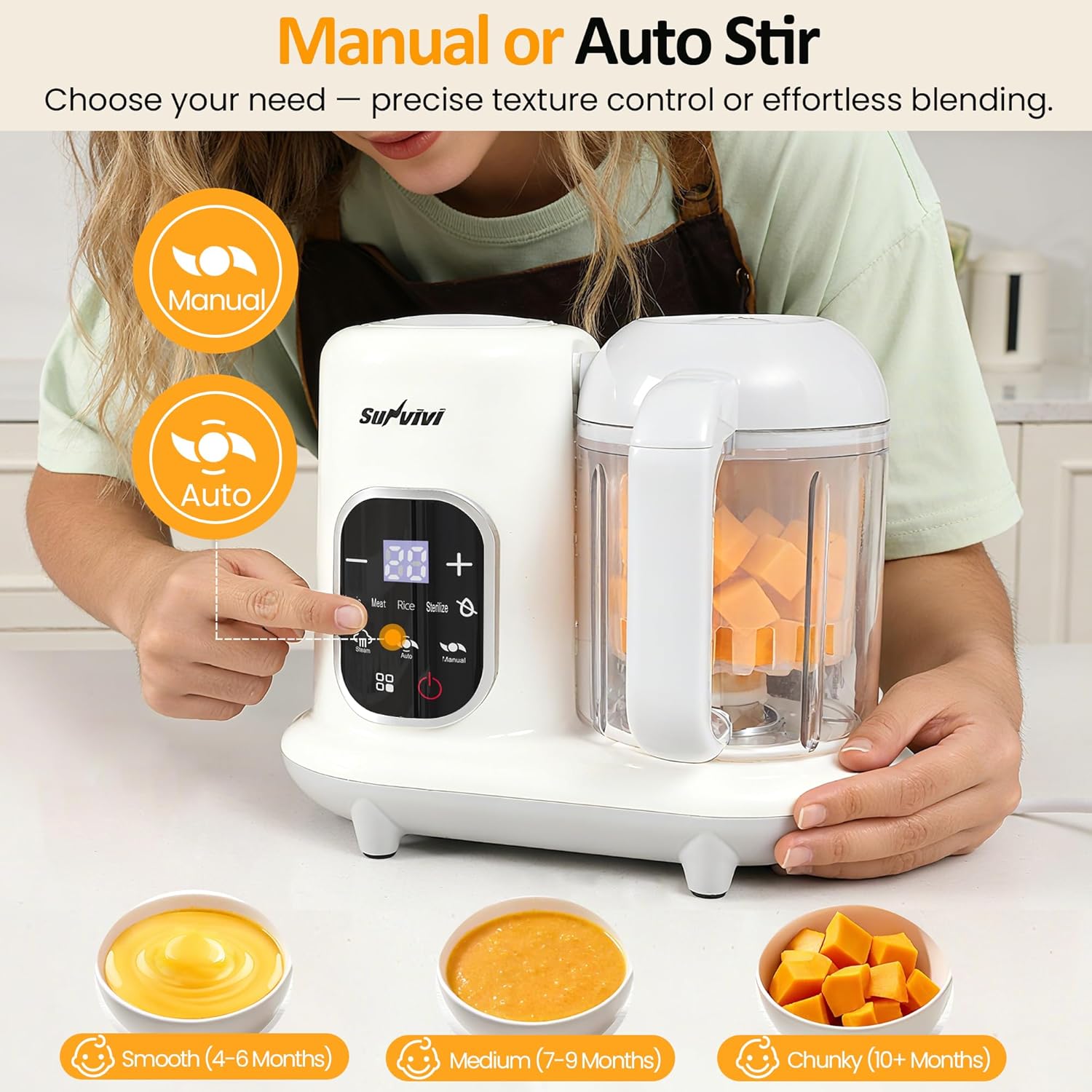 Sunvivi Baby Food Maker: All-in-one Baby Food Processor