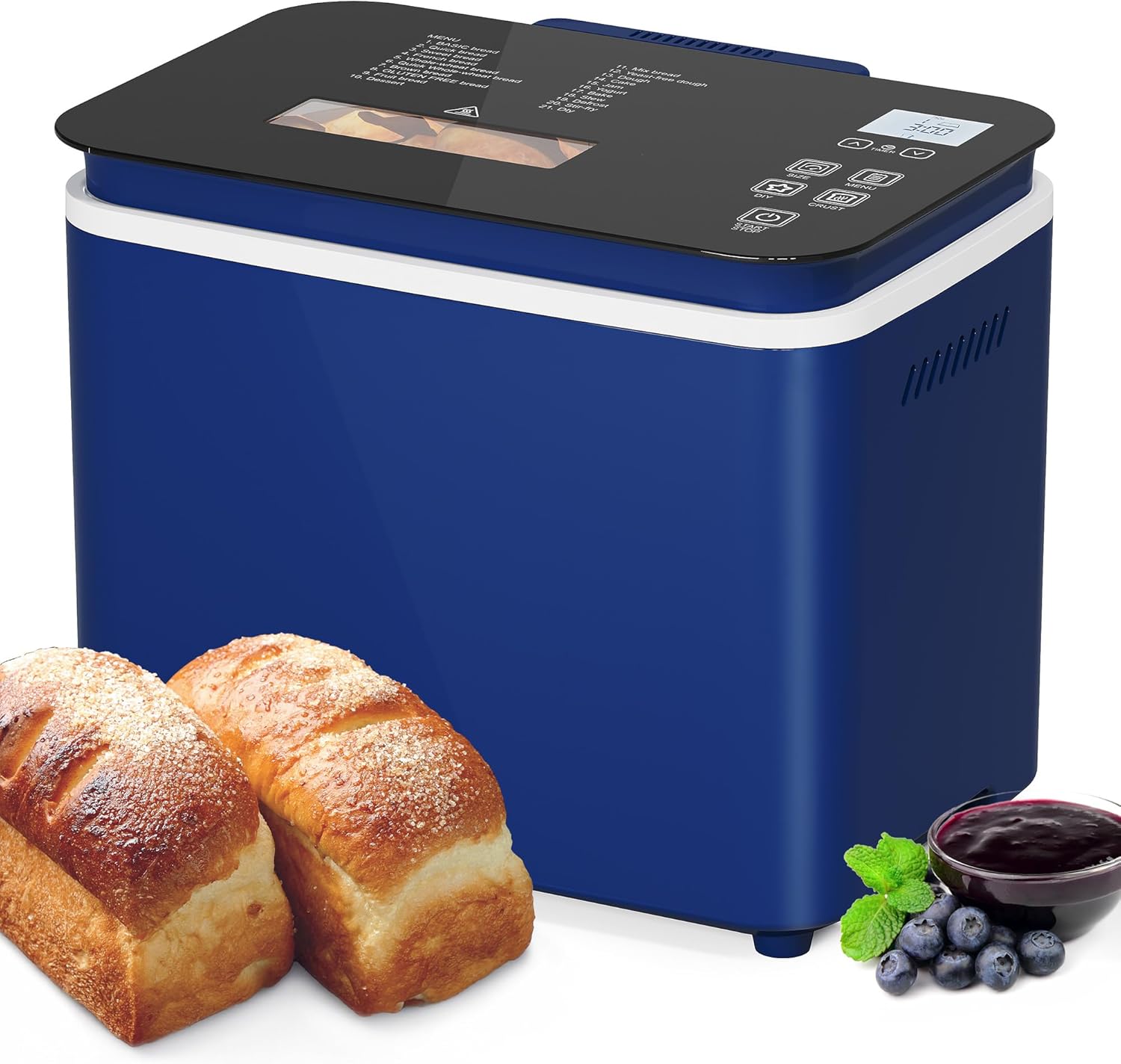 Sunvivi 2.2LB Bread Maker Machine: 21 Programs Bread Maker