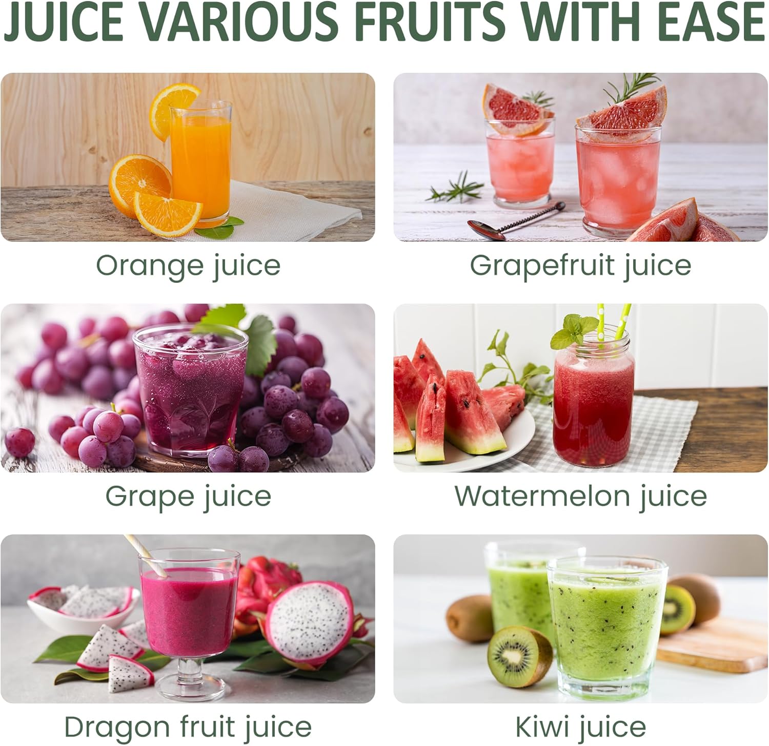 Electric Citrus Juicer, 90W Automatic Juice Squeezer with High-Speed 15,000 RPM, Ideal for Orange, Lemon, Grapefruit, and Soft Fruits, Compact and Easy to Clean, Includes Cleaning Brush