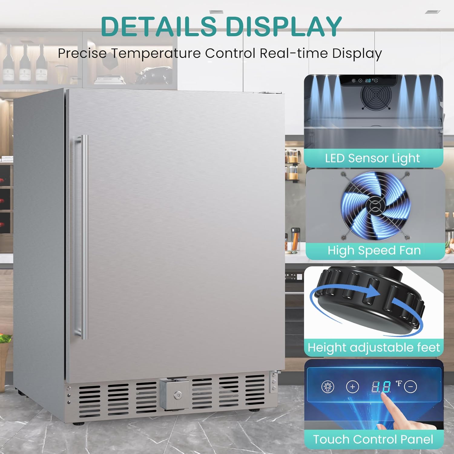 24 Inch Outdoor Beverage Refrigerator