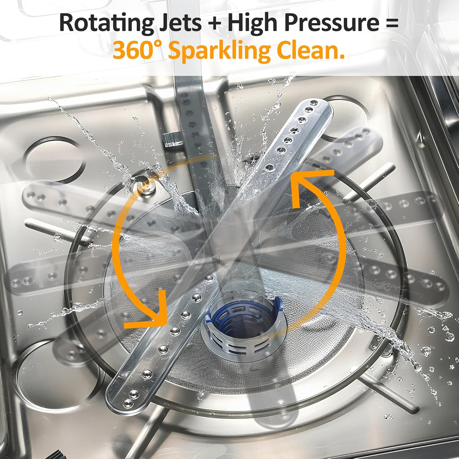 Sunvivi Built-in Dishwasher, 14-16 Place Settings Large Capacity Dish Washer