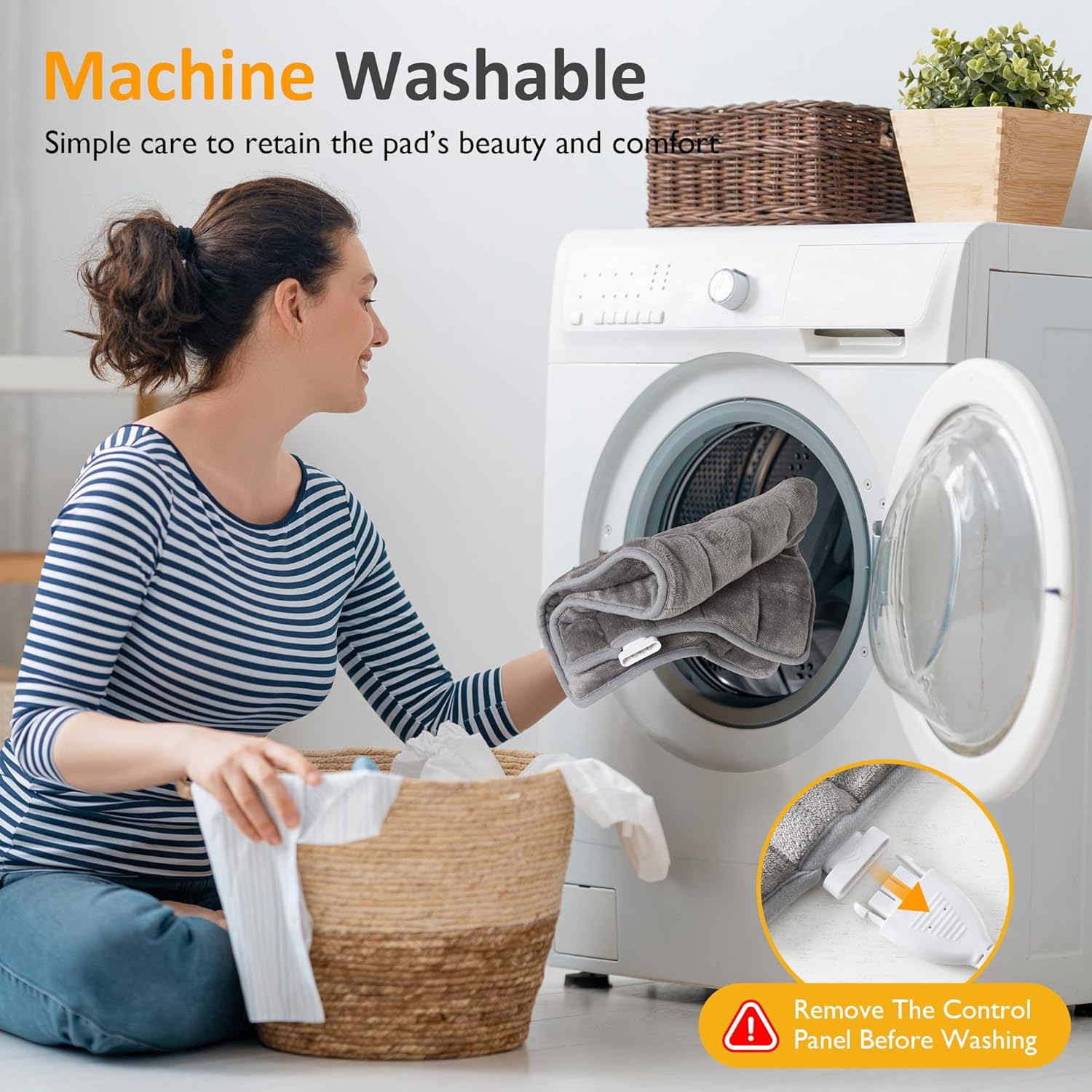 Sunvivi Soothing Pressure Heating Pad - Plush Electric Heating Pad