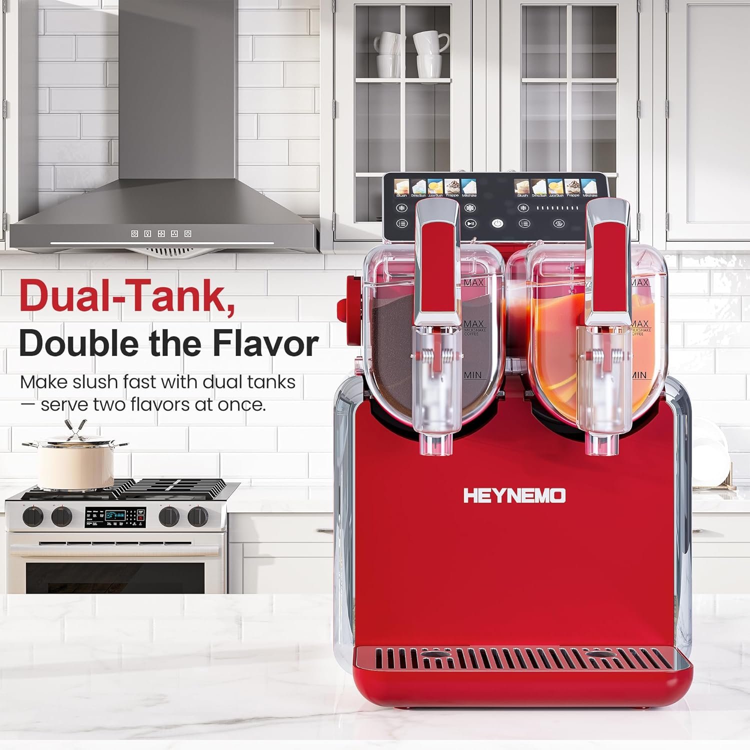 Sunvivi Slushie Machine for Home: 68oz Single-Tank Frozen Drink Maker