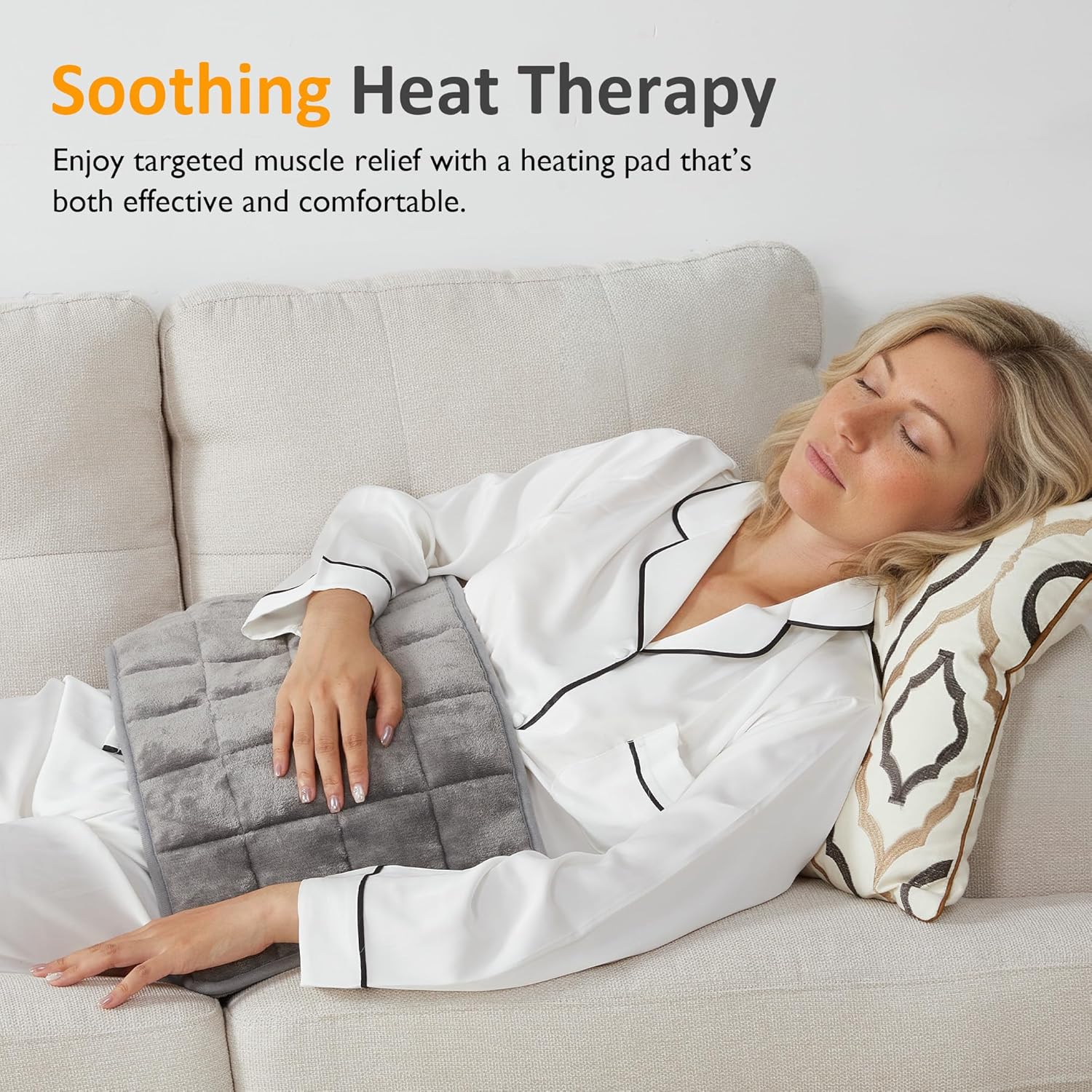 Sunvivi Soothing Pressure Heating Pad - Plush Electric Heating Pad