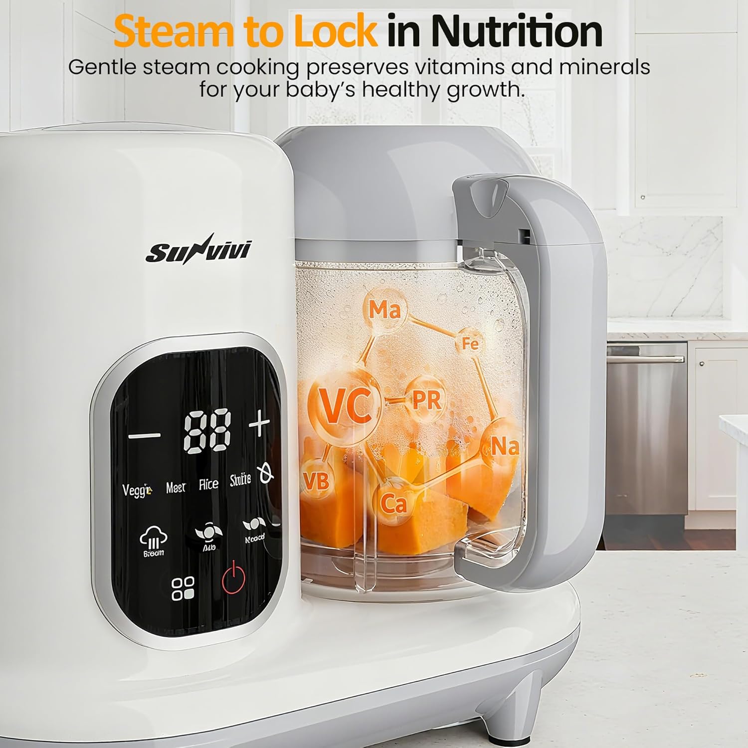 Sunvivi Baby Food Maker: All-in-one Baby Food Processor