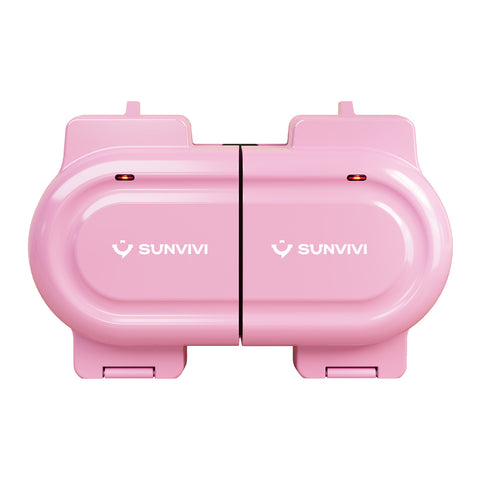 Sunvivi Digital Waffle Maker, 4-Slice Belgian Waffle Iron with LCD Display